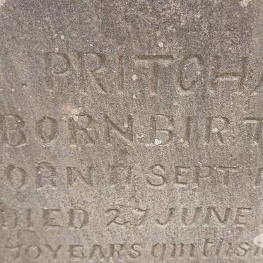 PRITCHARD M. nee BIRT 1810-1890