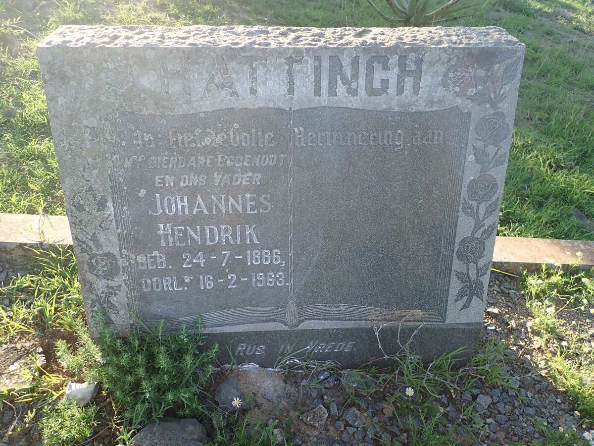 HATTINGH Johannes Hendrik 1886-1963