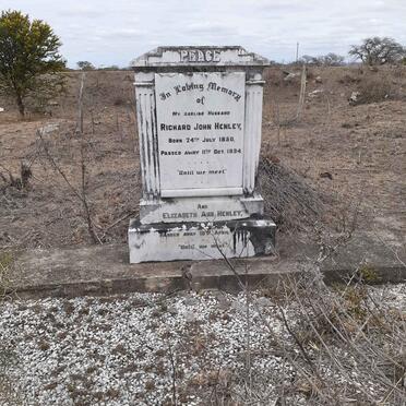 HENLEY Richard John 1850-1934 &amp; Elizabeth Ann -1939