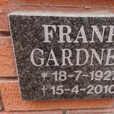 GARDNER Frank 1927-2010
