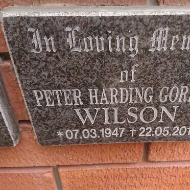 WILSON Peter Harding Gordon 1947-2011