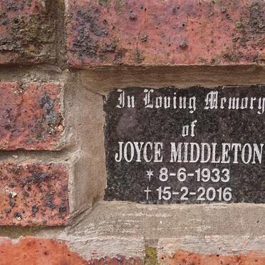 MIDDLETON Joyce 1933-2016