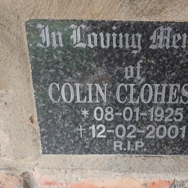 CLOHESSY Colin 1925-2001