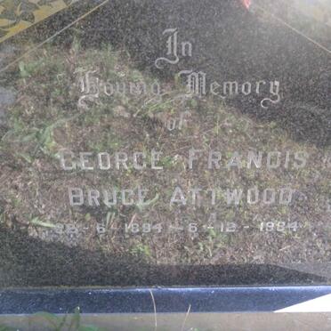 ATTWOOD George Francis Bruce 1894-1984