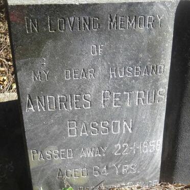 BASSON Andries Petrus -1958