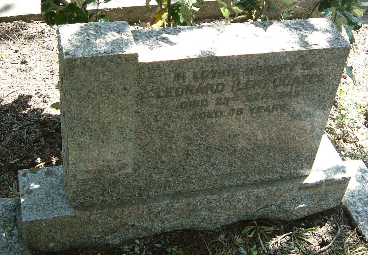 COATES Leonard -1949