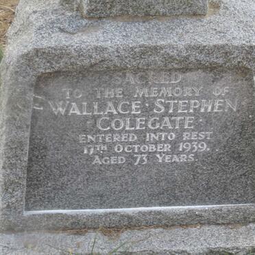 COLEGATE Wallace Stephen -1939