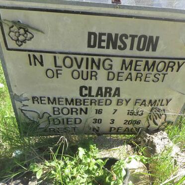 DENSTON Clara 1933-2006