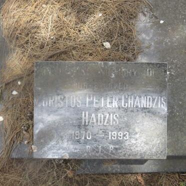 HADZIS Christos Peter Chandzis 1970-1993