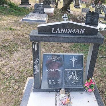 LANDMAN Johanna 1950-2012