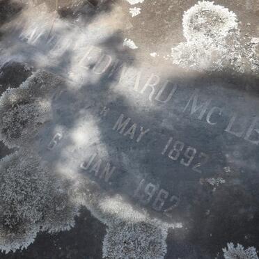 MCLEOD Walter Edward 1892-1962