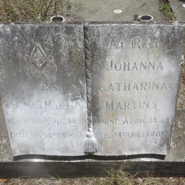 MARTINS Thomas 1888-1960 &amp; Johanna Catharina 1894-1966