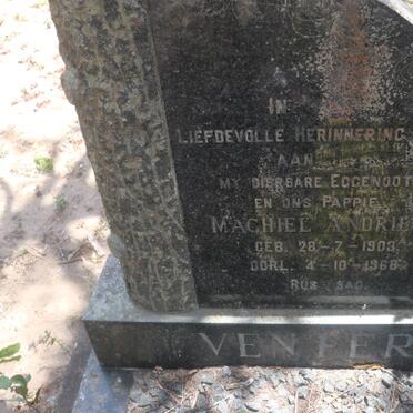 VENTER Machiel Andries 1903-1968