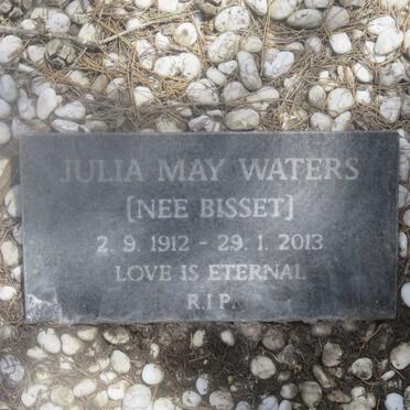 WATERS Julia May nee BISSET 1912-2013