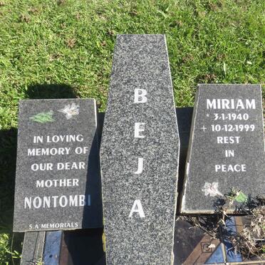 BEJA Nontombi Miriam 1940-1999