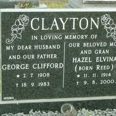 CLAYTON George Clifford 1908-1983 &amp; Hazel Elvina REED 1914-2000