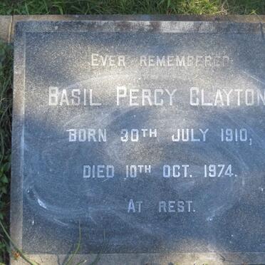 CLAYTON Basil Percy 1910-1974