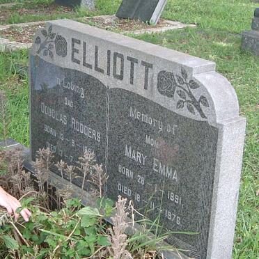 ELLIOTT Douglas Rodgers &amp; Mary Emma 1891-1976