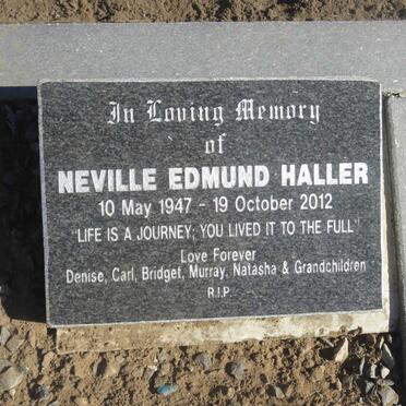 HALLER Neville Edmund 1947-2012