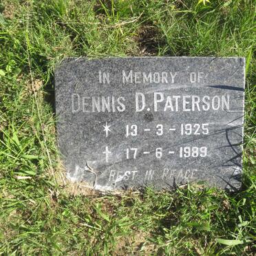 PATERSON Dennis D. 1925-1989
