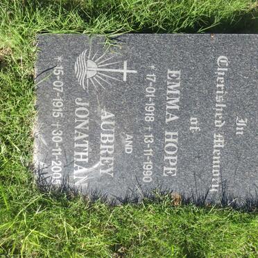 PIKE Aubrey Jonathan 1915-2005 &amp; Emma Hope 1918-1990