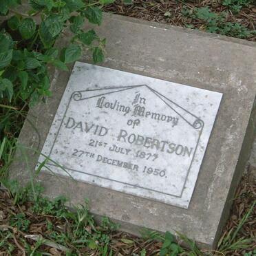 ROBERTSON David 1877-1950