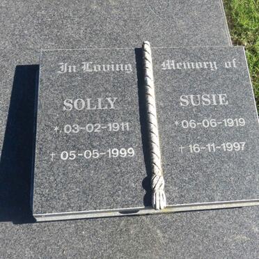 SALZWEDEL Solly 1911-1999 &amp; Susie 1919-1997