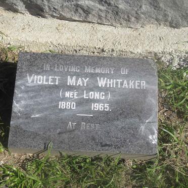 WHITAKER Philip James 1873-1959 &amp; Violet May LONG 1880-1965