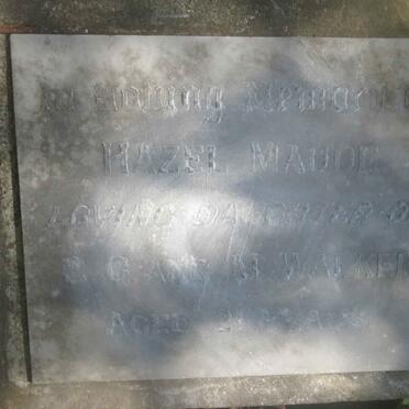 WALKER Hazel Maud