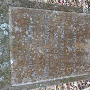 ADAMS Walter Thorne -1927