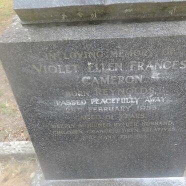 CAMERON Violet Ellen Frances nee REYNOLDS -1953