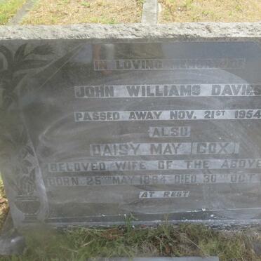 DAVIES John Williams -1954 &amp; Daisy May COX 1894-1969