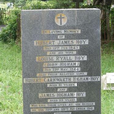 HOY Hubert James -1943 &amp; Louise Ryall HIGHAM -1944 :: HIGHAM-HOY Hubert Carnwarth -1941 :: HIGHAM-HOY James -1941