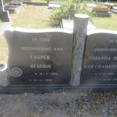 PREEZ Casper Hendrik, du 1933-2000 &amp; Johanna Magrieta CHAMBERLAIN 1934-1998