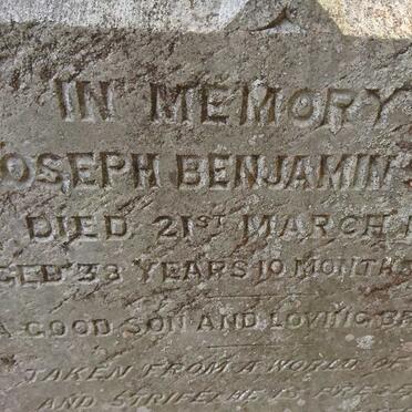 STYLE Joseph Benjamin -1879 