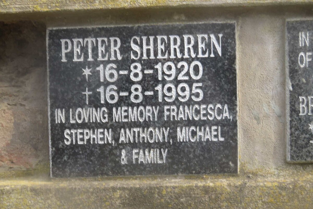 SHERREN Peter 1920-1995