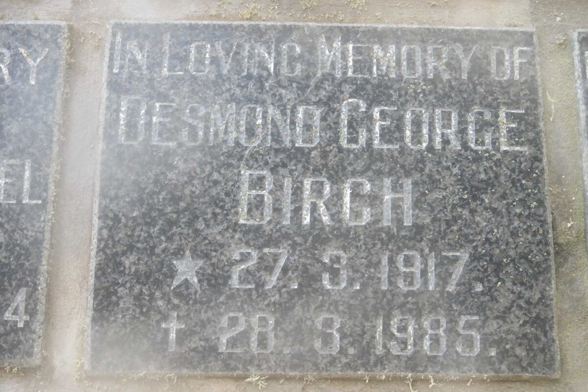 BIRCH Desmond George 1917-1985
