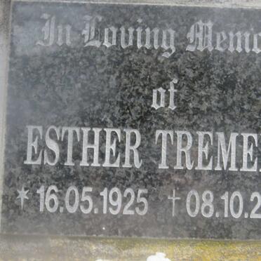 TREMEER Esther 1925-2008