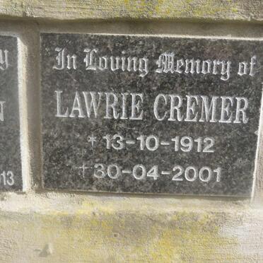 CREMER Lawrie 1912-2001