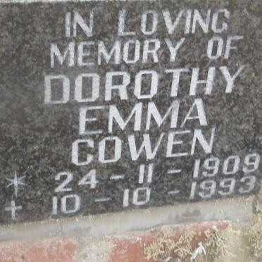 COWEN Dorothy Emma 1909-1993