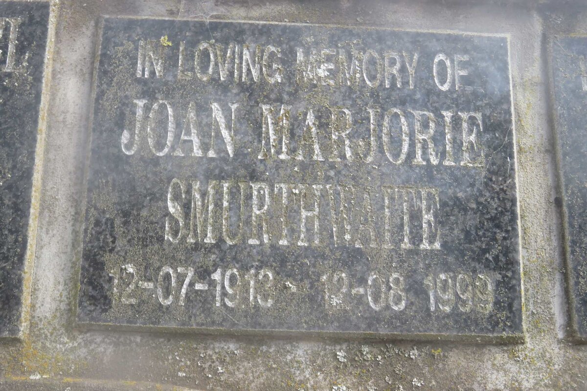 SMURTHWAITE Joan Marjorie 1913-1999