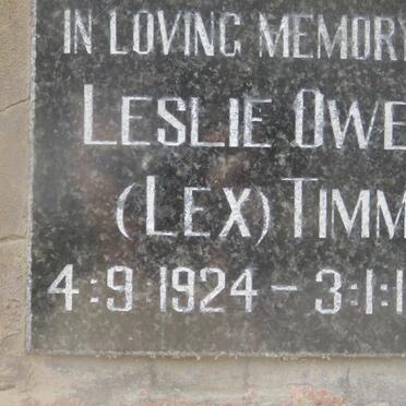 TIMM Leslie Owen 1924-1991 