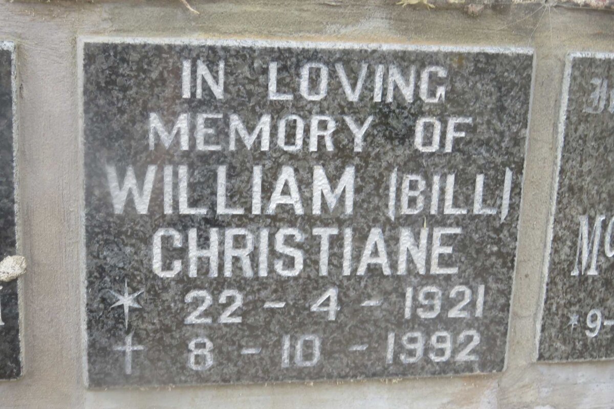 CHRISTIANE William 1921-1992