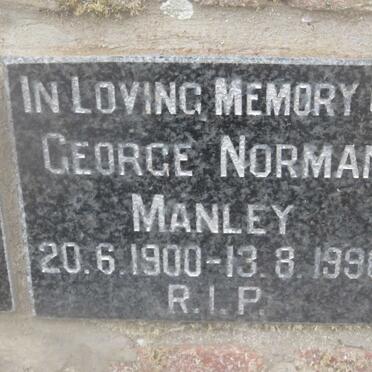 MANLEY George Norman 1900-1990