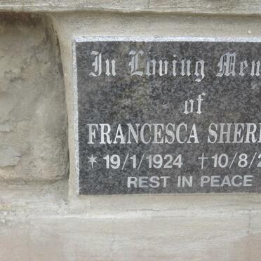 SHERREN Francesca 1924-2013