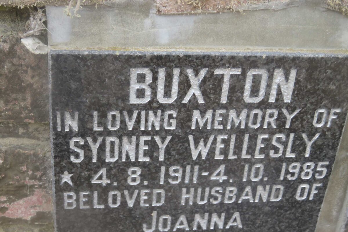 BUXTON Sydney Wellesly 1911-1985