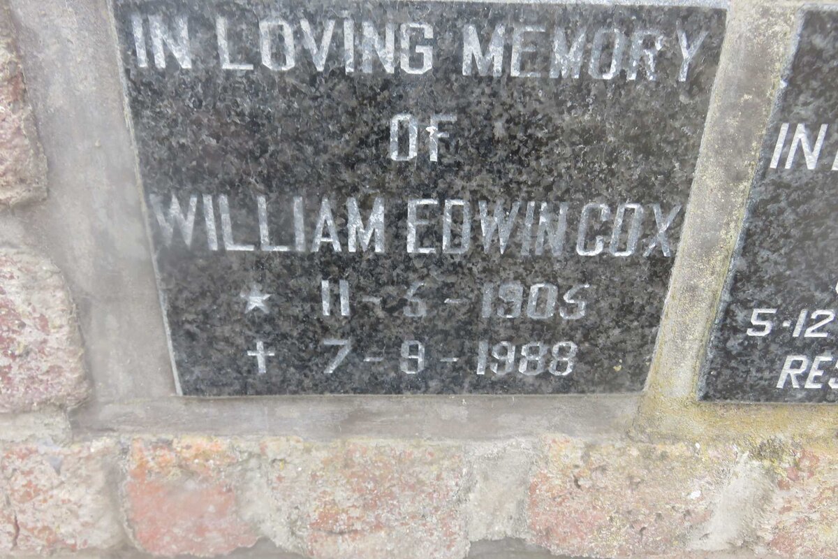 COX William Edwin 1905-1988