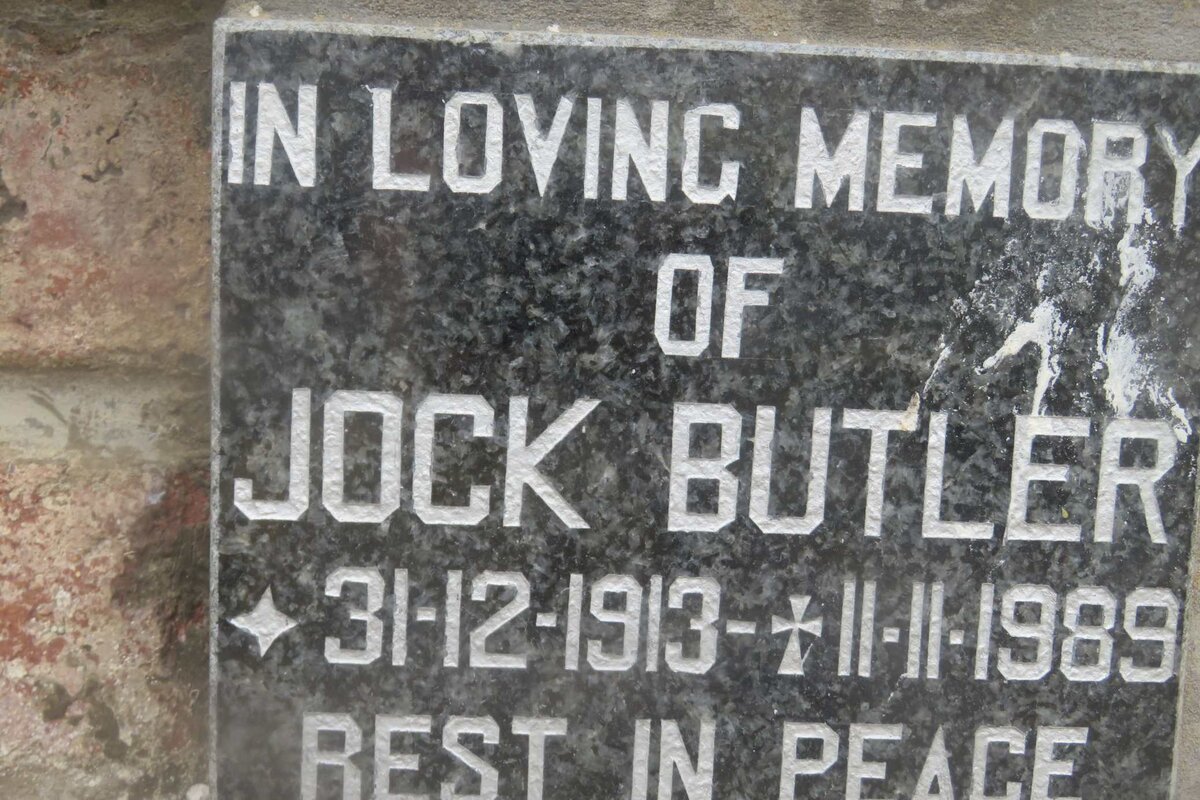 BUTLER Jock 1913-1989