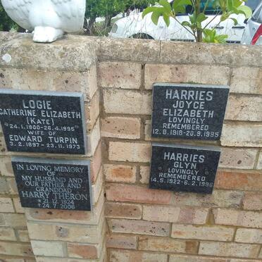 LOGIE Edward Turpin 1897-1973 &amp; Catherine Elizabeth 1900-1995