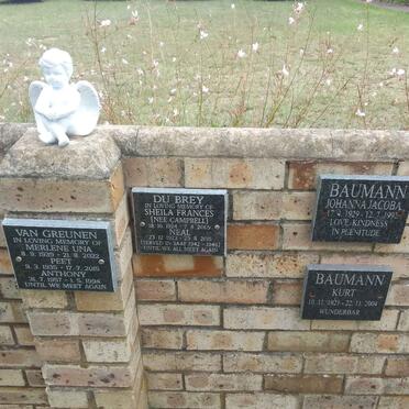 GREUNEN Peet, van 1935-2015 &amp; Merlene Una 1939-2022 :: GREUNEN Anthony, van 1957-1994